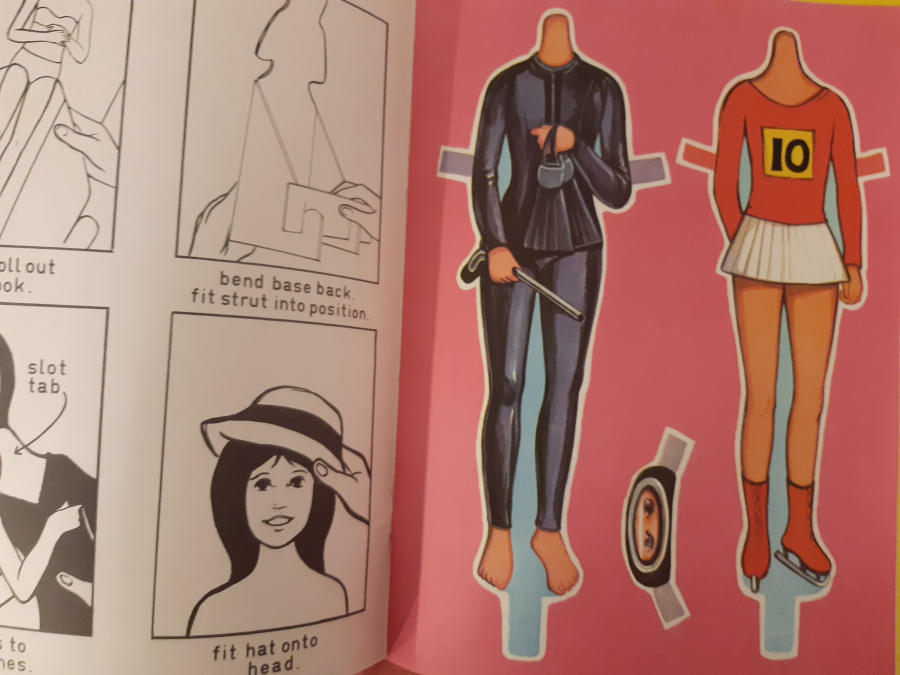 OYUNCAK GİYİM KİTABI JANE THE SPURTS GIRL PRESS OUT DOLL DRESSİNG STORY BOOK DEAN 