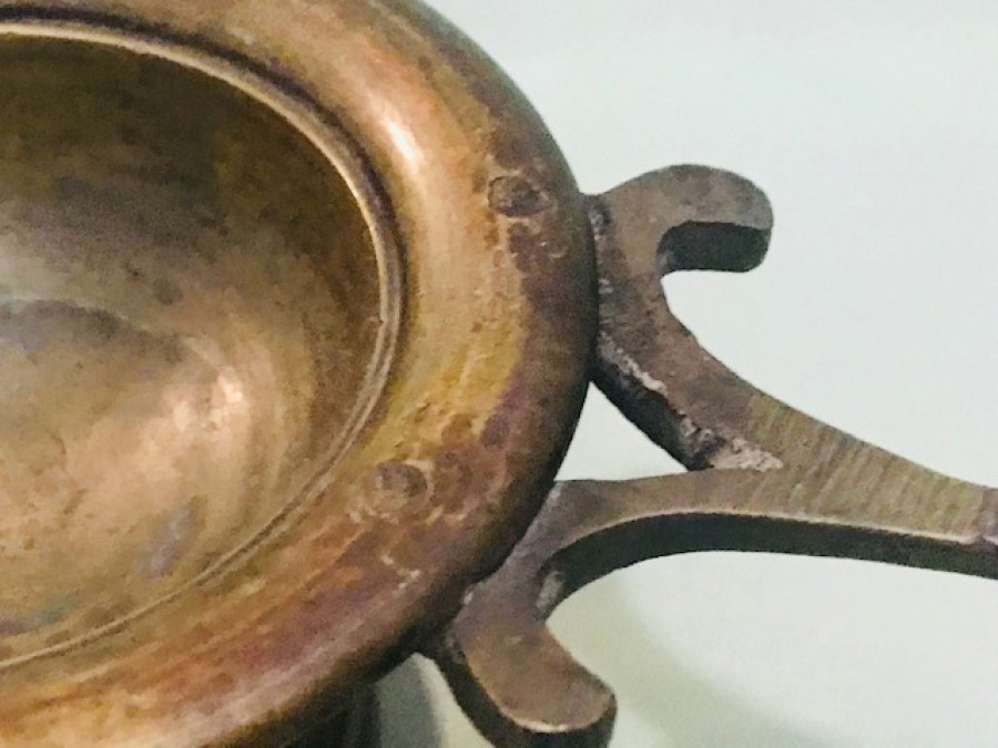 OSMANLI BRONZ KUPLU TAŞINANBİLİR  KÖZLÜK  