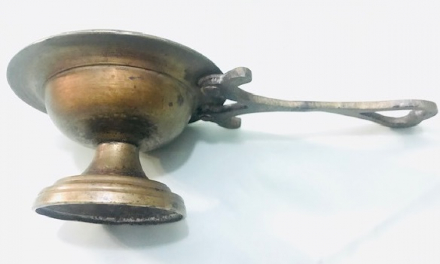 OSMANLI BRONZ KUPLU TAŞINANBİLİR  KÖZLÜK  