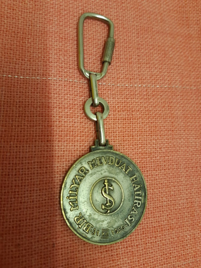  BİR MİLYAR MEVDUAT HATIRASI TÜRKİYE İŞ BANKASI 31.XII. 1956 