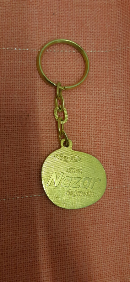 KENT AMAN NAZAR DEĞMESİN SAKIZ CİKLET REKLAMLI METAL ANAHTARLIK