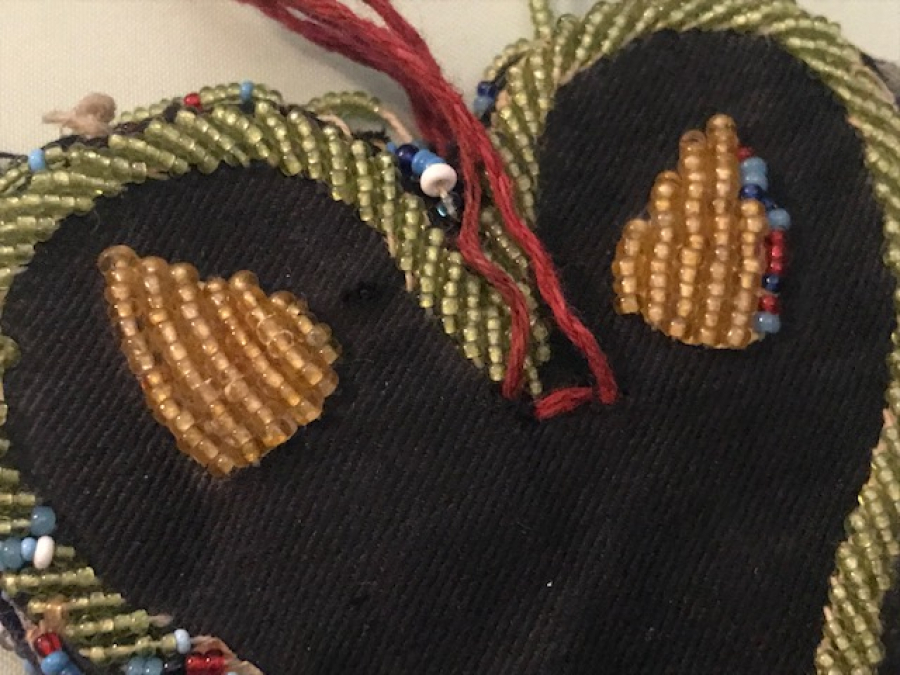 OSMANLI KESE BONCUK İŞİ İCERSİ OSMANLI BAYRAKLI PARA KESESİ TAMAMI EL İŞCİLİGİ