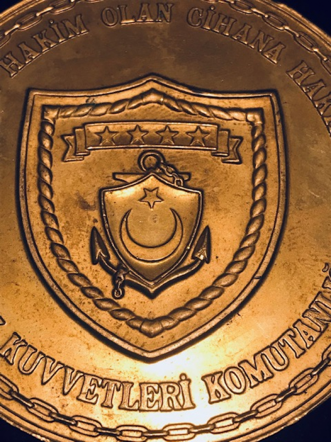 DENİZLERE HAKİM OLAN CİHANA HAKİM OLUR DENİZ KÜVVETLERİ KOMUTANLIGI MADALYA