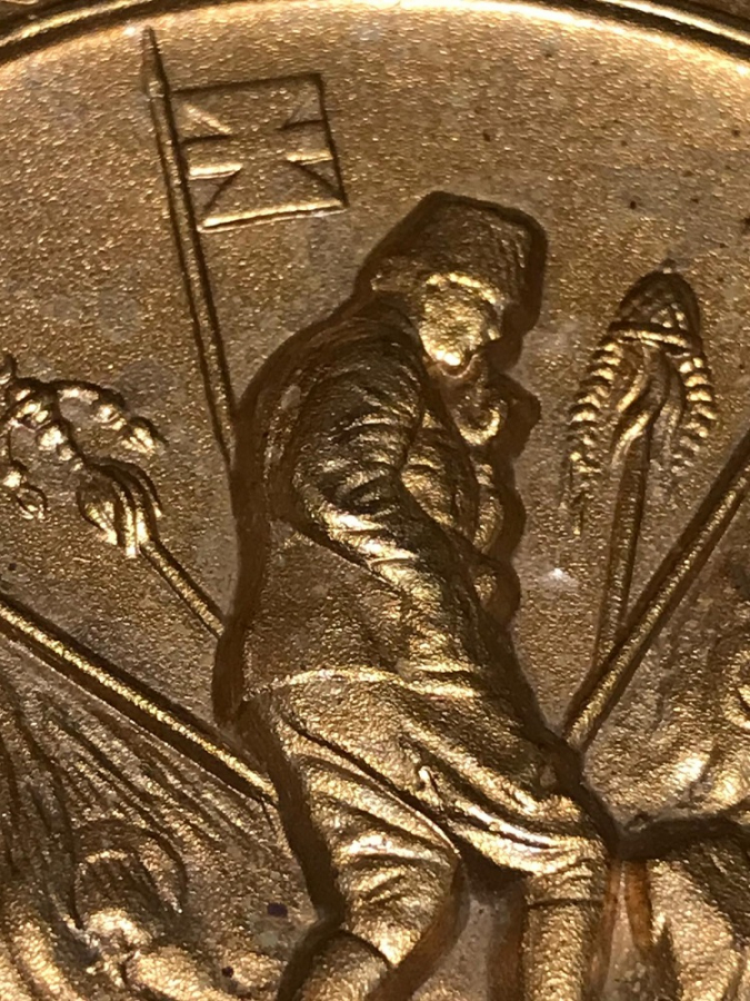 MUSTAFA KEMAL ATATÜRK GÖRSELLİ TÜRK KARA KÜVVETLERİ KOMUTANLIGI M.Ö 209 ALTIN KAPLAMA MADALYA