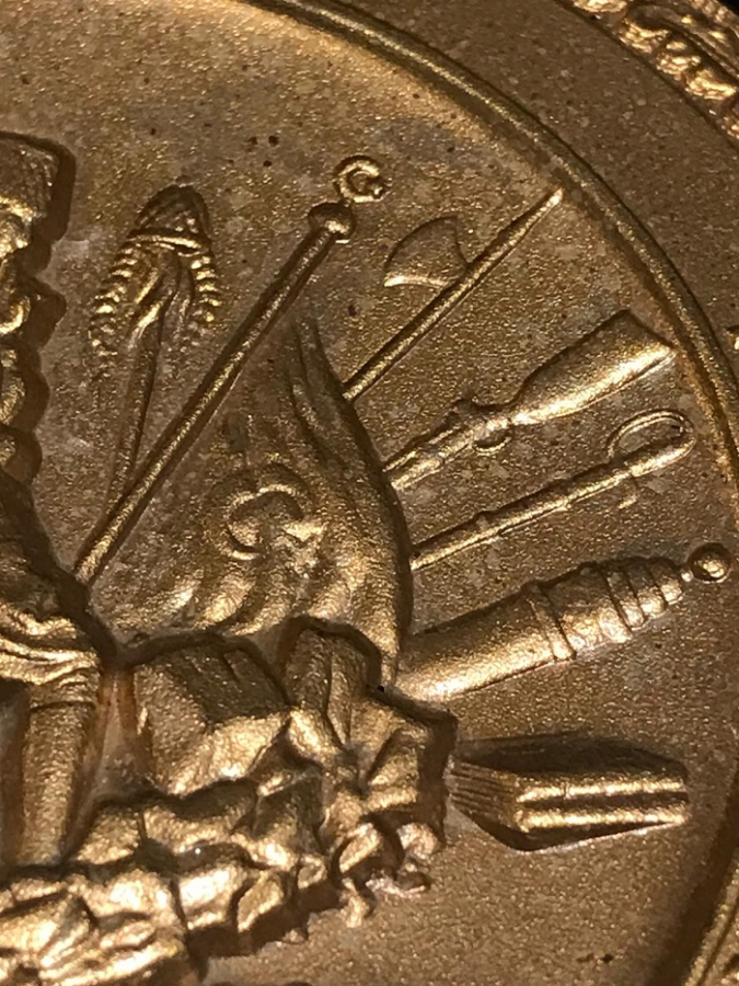 MUSTAFA KEMAL ATATÜRK GÖRSELLİ TÜRK KARA KÜVVETLERİ KOMUTANLIGI M.Ö 209 ALTIN KAPLAMA MADALYA