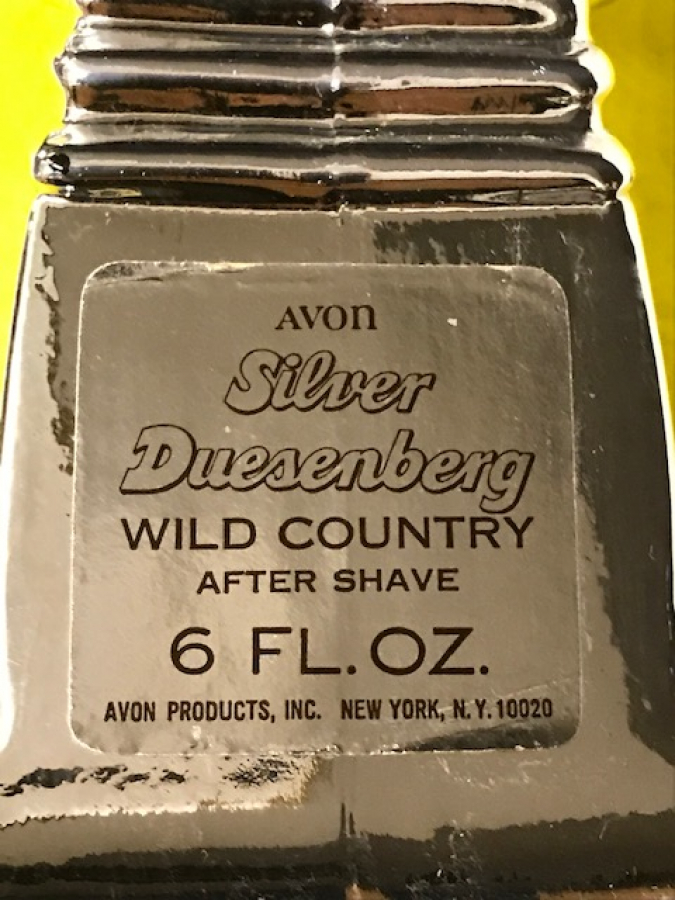 AVON CAM PARFUM GÜMÜŞ ARABA KAPAKLI ŞİŞE PARFUM 