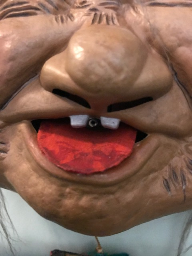 ORİGINAL PETER INZİNG AUSTRİA 1973 GÖZLER VE DİL HAREKETLİ KAHKAHA ATAN YAŞLI İNSAN