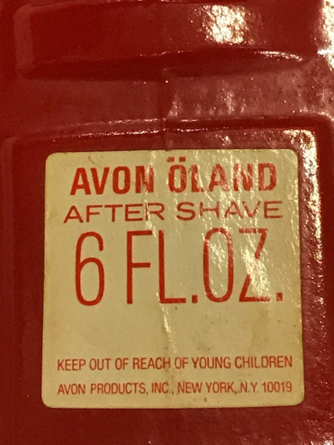 AVON ÖLAND CAM PARFUM KIRMIZI ARABA KAPAKLI ŞİŞE PARFUM