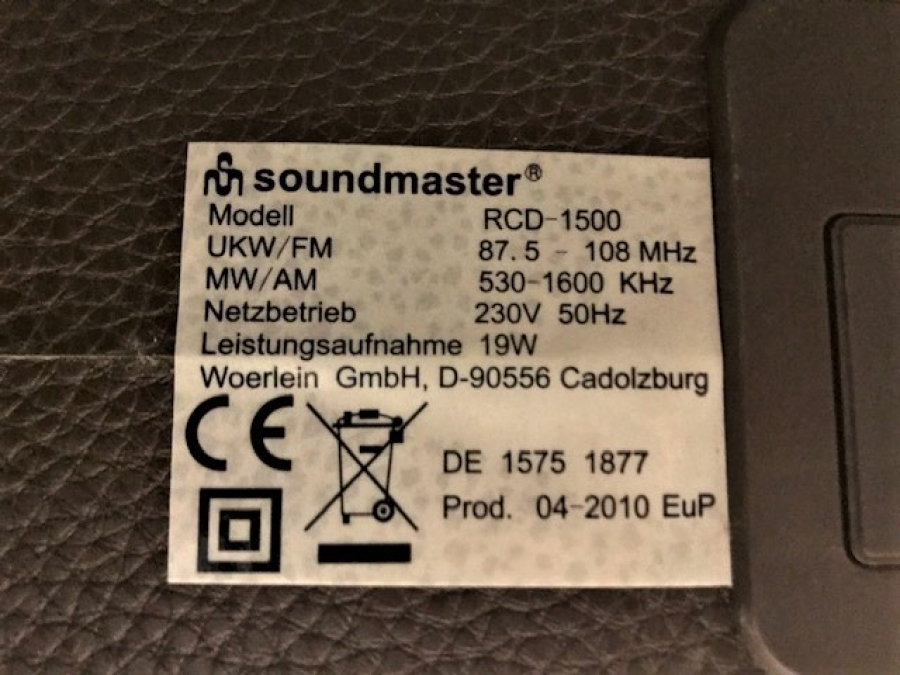 RETRO CLASSİC LİNE SOUNDMASTER RCD 1500 DBL RADİO CD MP 3 CANTA RADYO 3 DALGA