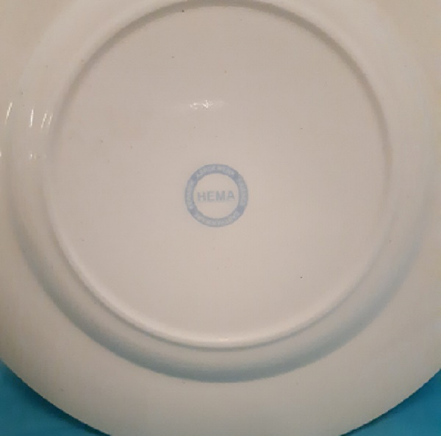 HEMA KERAMIK AARDEWERK FAIENCE EARTHENWARE PORSELEN DUVAR TABAK