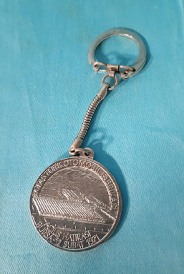 MURAT 124 TOFAŞ TÜRK OTOMOBİL FABRİKASI AÇILIŞ HATIRASI BURSA - 12 ŞUBAT 1971 ANAHTARLIK