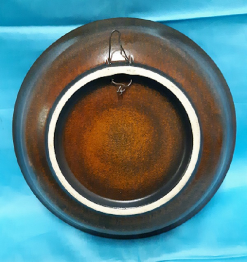 TABAKDA ELMALAR EL SANATCI İŞİ İMZASIZ ÖZEL BİR CALIŞMA TOPRAK TOPHANE DUVAR TABAGI