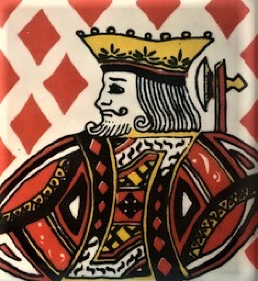 KIRMIZI KARO PAPAZI SERAMİK KUMAR MASA KÜLLÜK