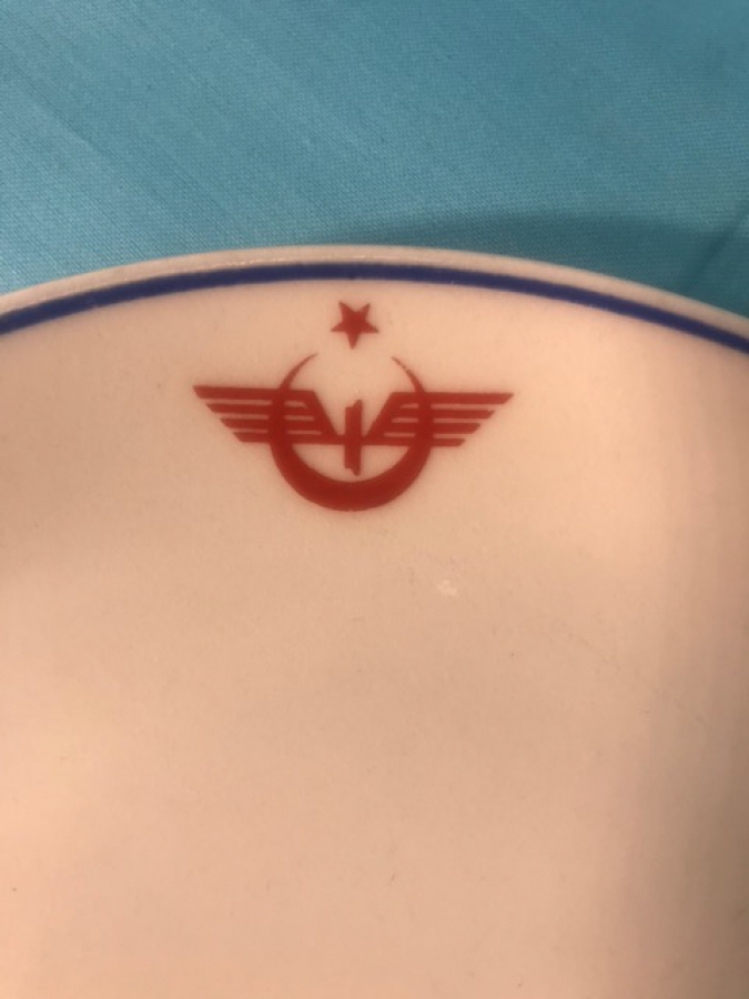 TCDD TÜRKİYE CUMHÜRİYET, DEVLET DEMİR YOLLARI ARMALI PORSELEN TABAK 