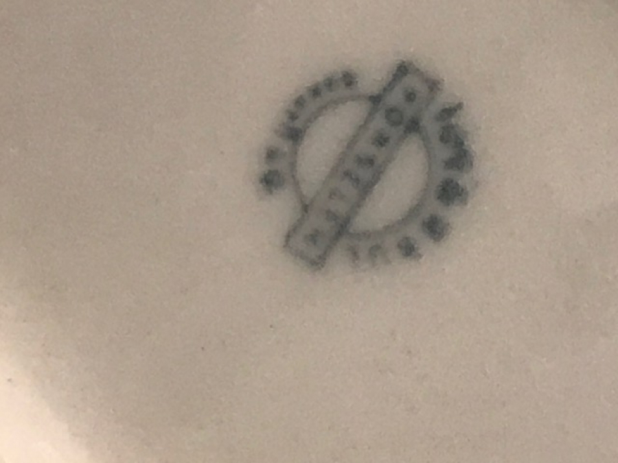 TCDD TÜRKİYE CUMHÜRİYET, DEVLET DEMİR YOLLARI ARMALI PORSELEN TABAK 