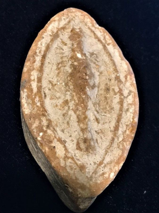 NADİR 1900 YILLAR  OSMANLI KİLİSEDE YAPILAN  KİLİSEYE YARDIM AMACLI TEBERRU SABUNU ÜZERİ GÖZ NAZAR TEMALI