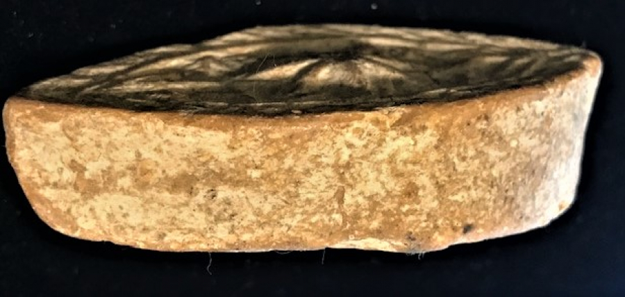 NADİR 1900 YILLAR  OSMANLI KİLİSEDE YAPILAN  KİLİSEYE YARDIM AMACLI TEBERRU SABUNU ÜZERİ GÖZ NAZAR TEMALI