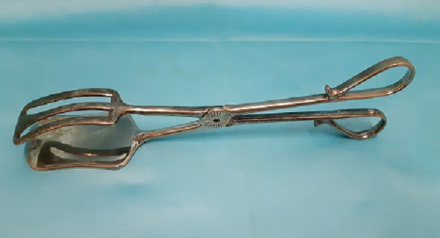 PASTA  KEKKURABİYE SERVİS GÜMÜŞ KAPLAMA SERVİS TUTUCU MAŞA 