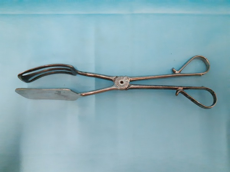 PASTA  KEKKURABİYE SERVİS GÜMÜŞ KAPLAMA SERVİS TUTUCU MAŞA 