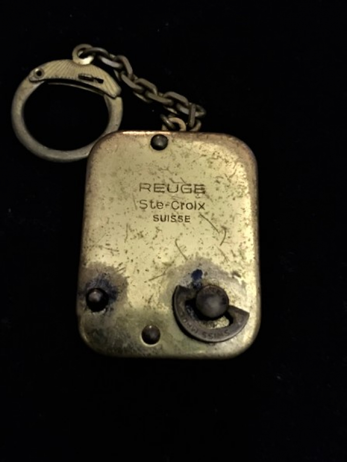 SWISSAIR REUGE STE CROİX SUISSE KURMALI MEKANİK LATERNA ANAHTARLIK