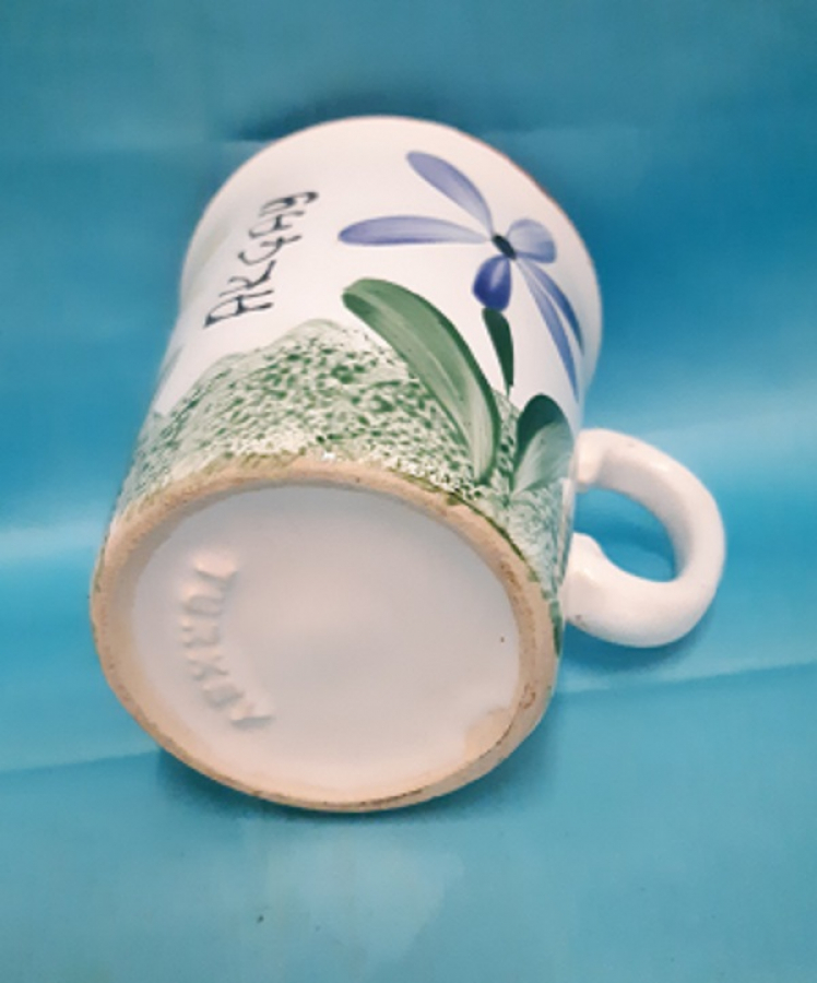 AKÇAY TÜRKİYE HATIRASI EL BOYAMAM SERAMİK KUPA  BARDAK 