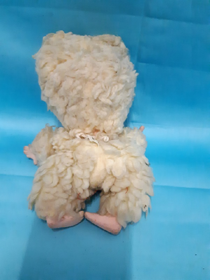 thumb1970 YERLİ FATOŞ KOLEKSİYON OYUNCAK TAVŞAN BEBEK ELLER AYAKLAR SURAT PLASTİK GÖVDE PELUŞ PARMAGINI EMEN TAVŞAN BEBEK