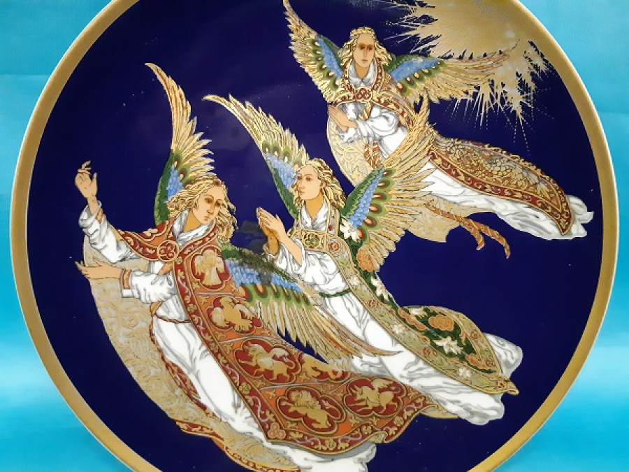 WİLLAM & CHARLOTTE HALLETT TABAK MELEKLERİN NOEL KUTLAMASI