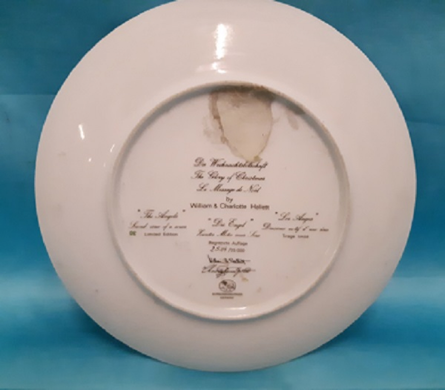 WİLLAM & CHARLOTTE HALLETT TABAK MELEKLERİN NOEL KUTLAMASI