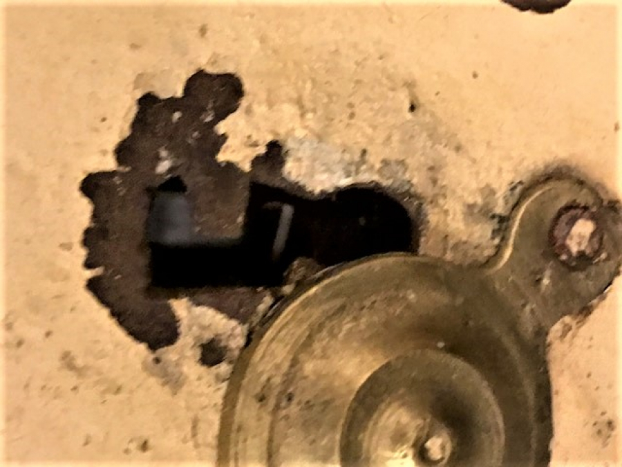 BÜYÜK BOY EL SICAK DÖVME DEMİR YAMAMI EL USTA  YAPIM KONAK KAPI KİLİDİ