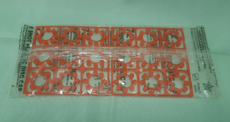 OYUNCAK TABANCA VE RÖKETLERDE KULLANILAN KAPSUL ÇATAPAT CEKİRDEK BİR PAKET İÇERSİNDE 144 ADET KAPSUL