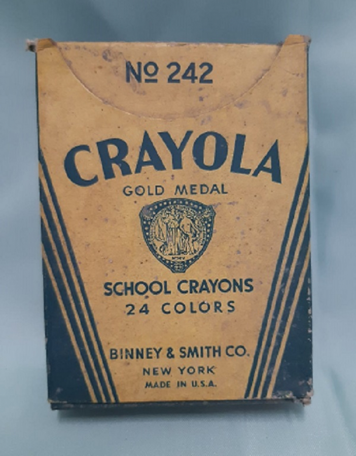 PASTEL BOYAMA RENKLİ KALEMLERİ CRAYOLA  NO : 242 COLD MEDAL KALEM AMERİKAN KUTUSUNDA