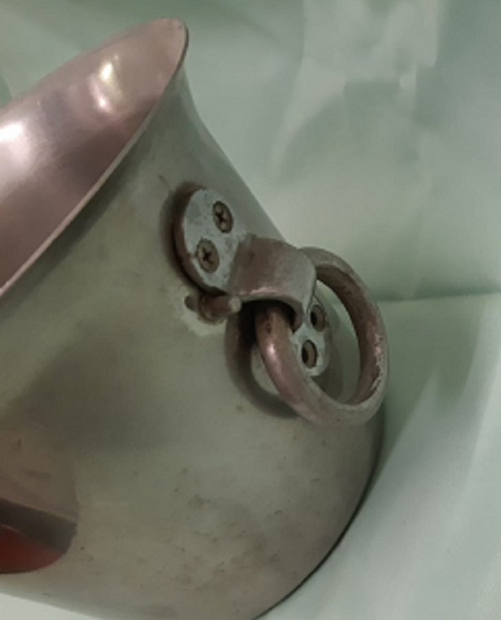 PASLANMAZ KROM CELİK KULPLU BUZ KOVASI