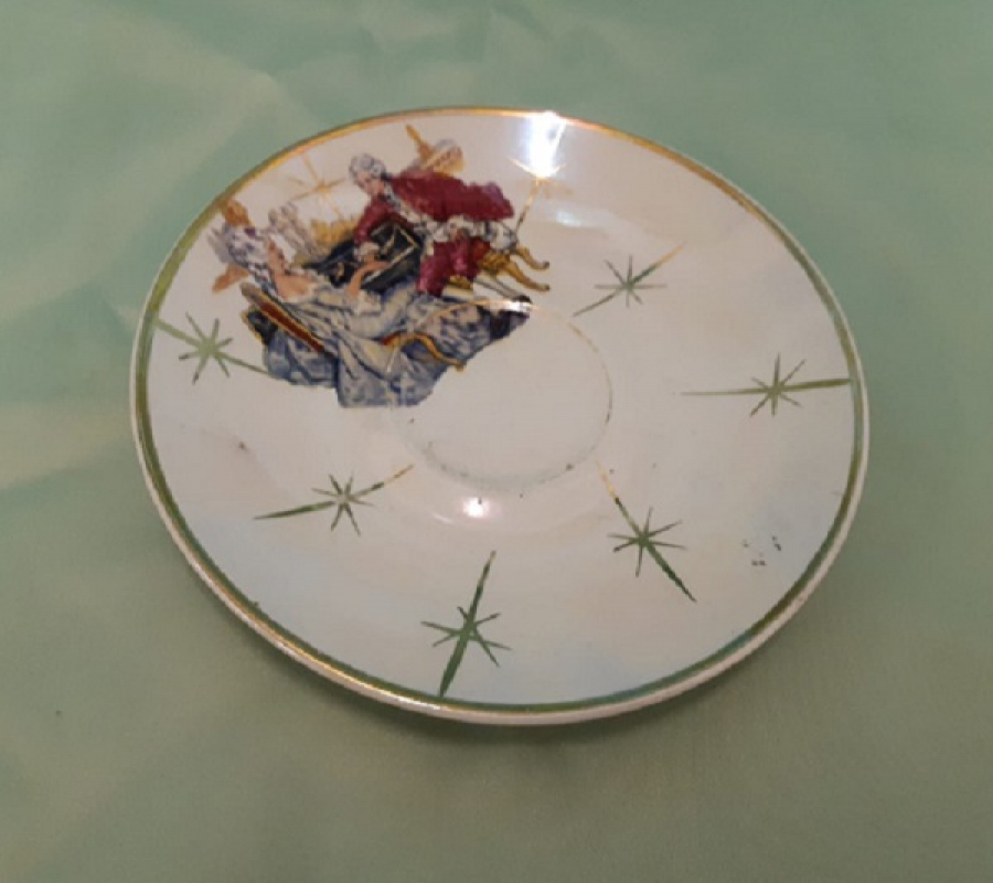 SÜMERBANK TÜRK MALI BARDAK ALTI ALTIN EL CEKME