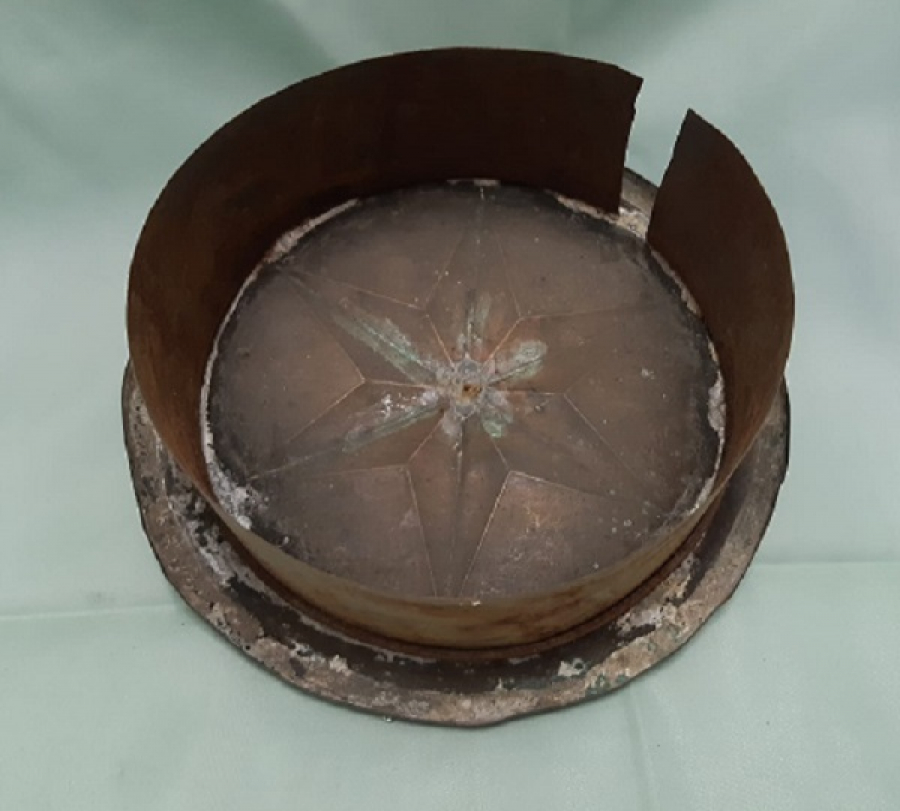 OSMANLI SOBA BACA DELİGİNİ KAPAMA BAKIR KAPAK 