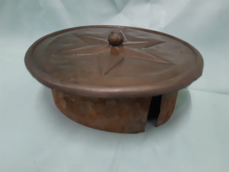 OSMANLI SOBA BACA DELİGİNİ KAPAMA BAKIR KAPAK 