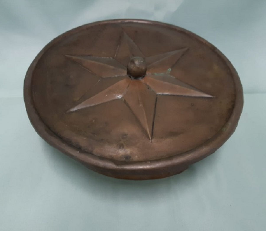 OSMANLI SOBA BACA DELİGİNİ KAPAMA BAKIR KAPAK 