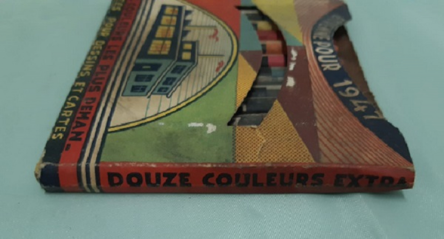  YERLİ PASTEL KALEM ÜÇ YILDIZ  1947 HEDİYESİ RESİM HARİTA İÇİN EN ÇOK ARANILAN BOYALAR 12 RENK EKSTRA