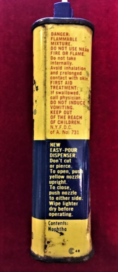 RONSON CAKMAK BENZİNİ TENEKE KUTU USA