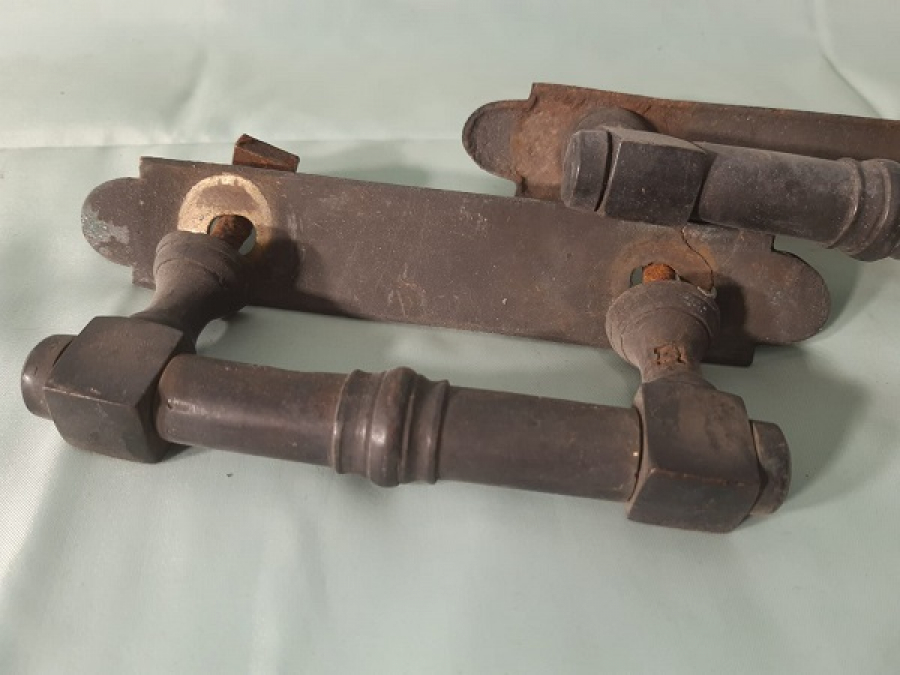 BRONZ CİFT EKSİKSİZ KAPI KOLU 