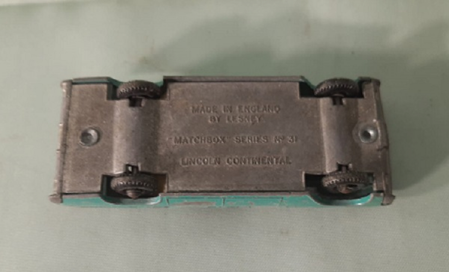  BY LESNEY MATCHBOX SERIES NO: 31 LINCOLN CONTINENTAL METAL ARABA 1970