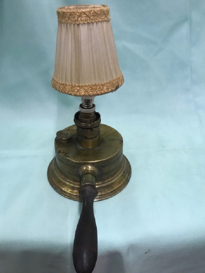 ESKİ PİRİNC GAZ LAMBASI ŞAPKALI GECE LAMBASI 