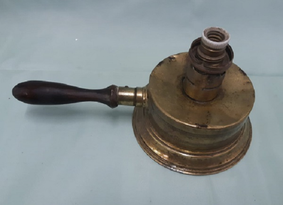 ESKİ PİRİNC GAZ LAMBASI ŞAPKALI GECE LAMBASI 