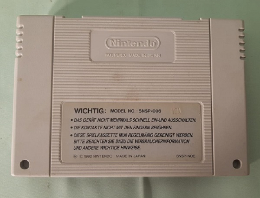 SÜPER NİNTENDO ENTERTAINMENT SYSTEM OYUN KASEDİ