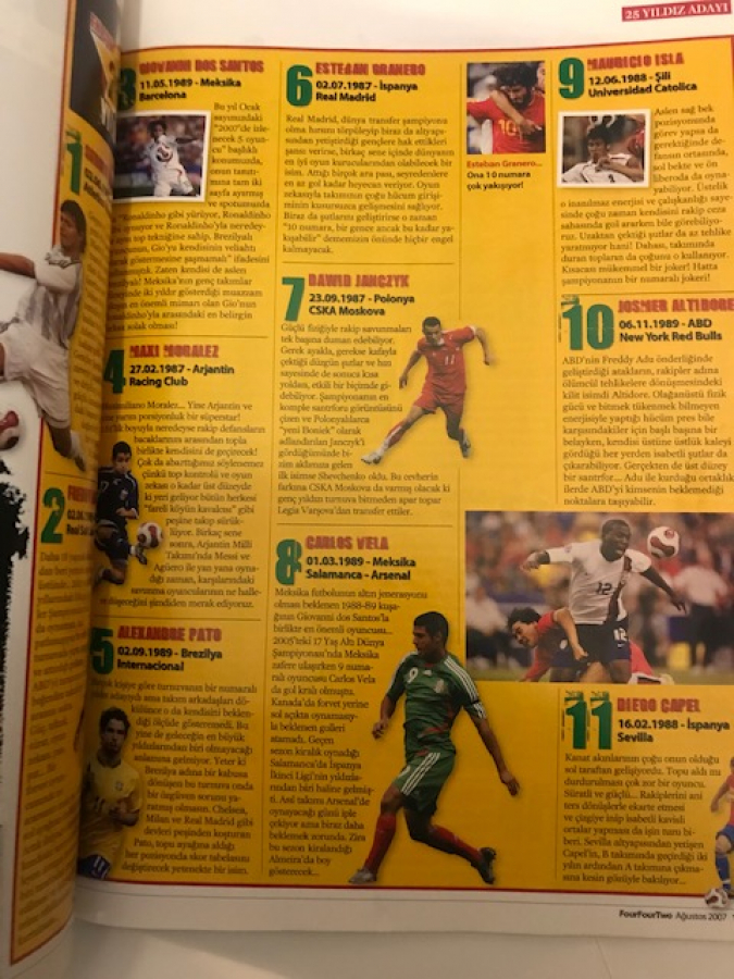 FOUR FOUR TWO FUTBOLU SEVENLERİN DERGİSİ AĞUSTOS 2007 SAYI: 17