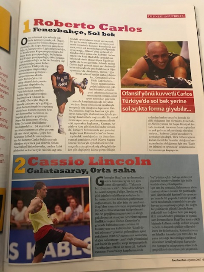 FOUR FOUR TWO FUTBOLU SEVENLERİN DERGİSİ AĞUSTOS 2007 SAYI: 17