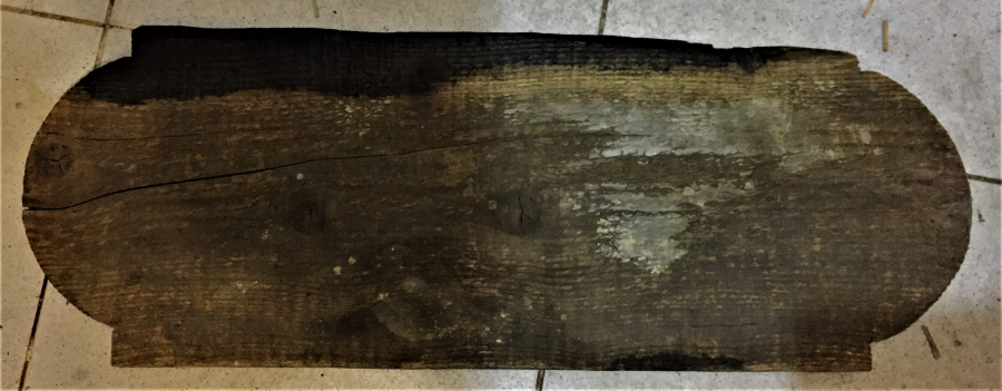 ARTİN KALAYCIOĞLU BAKIR TAMİRCİSİ 40 AHŞAP DUKKAN 1940 TABELA KIRMIZI BEYAZ EL KESİM VE BOYAMA 