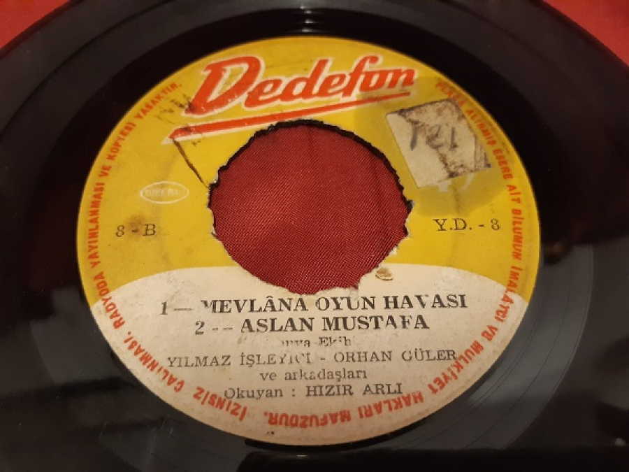 DEDEFON ORHAN GÜLER VE ARKADAŞLARI ANAMUR YOLLARI  KONYALI OYUN HAVASI KONYA EKİBİ YILMAZ İŞLEYİCİ -  45 LİK YERLİ PLAK 