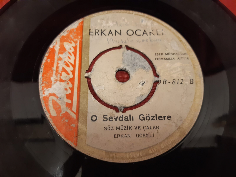 ERKAN OCAKLI TRABZONUN KAZALARI B. O SEVDALI GÖZLERE 45 LİK YERLİ PLAK 