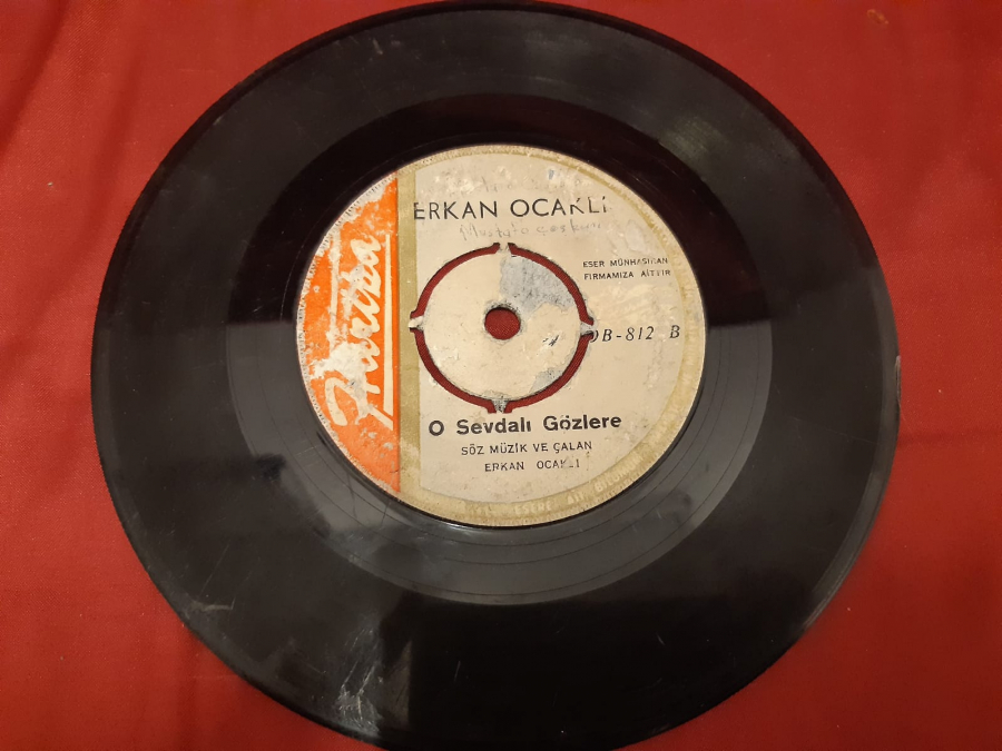 ERKAN OCAKLI TRABZONUN KAZALARI B. O SEVDALI GÖZLERE 45 LİK YERLİ PLAK 