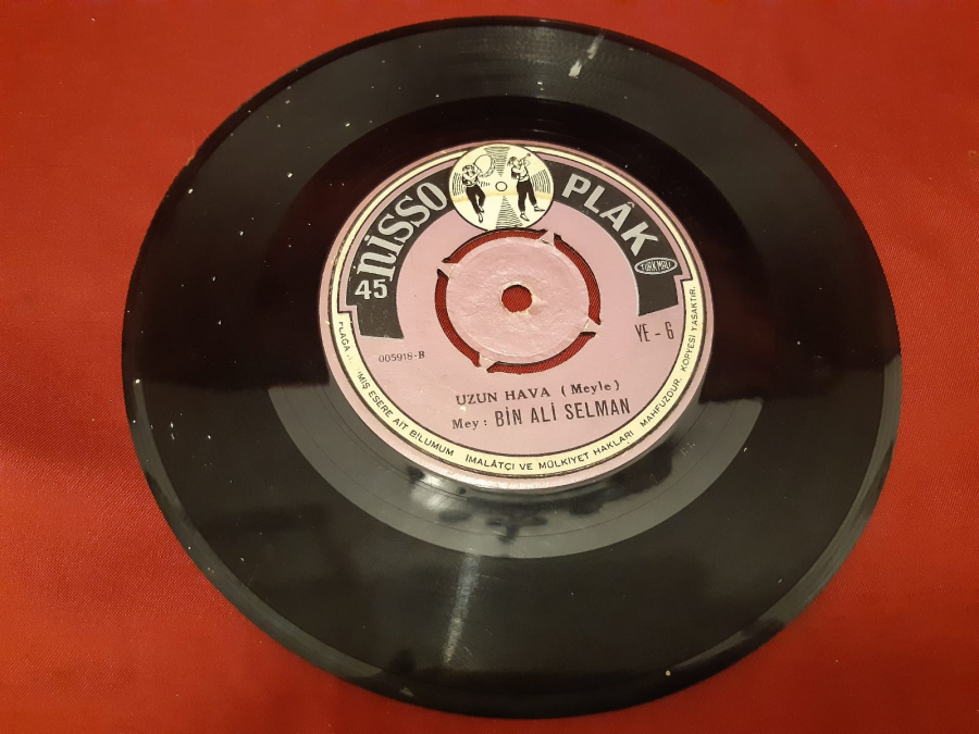 NİSSO PLAK AĞIR BAR ( MEYLE ) MEY : BİN ALİ SELMAN B UZUN HAVA ( MEYLE ) 45 LİK YERLİ PLAK 
